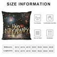 thumbnail image 5 of Nawypu  Happy New Year Pillow Covers New Year Pillow Cases 2024 Happy New Years Throw Pillow Covers Outdoor Couch Sofa Cushion Covers for New Year, 5 of 5