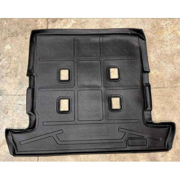 EACCESSORIES EA Cargo Liner – Trunk Mat for Lexus LX570 2008-2021 – Weather-Resistant Trunk Mats for Cars with Raised Lip – Non-Slip Car Trunk Mat Tray Pad Boot – Laser Pre-Cut Design