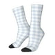 thumbnail image 1 of Balery Blue Checkboard Calcetas Largas con Estampado para Hombre y Mujer – Suaves y Transpirables, Talla Única (US 5-11), 1 of 6