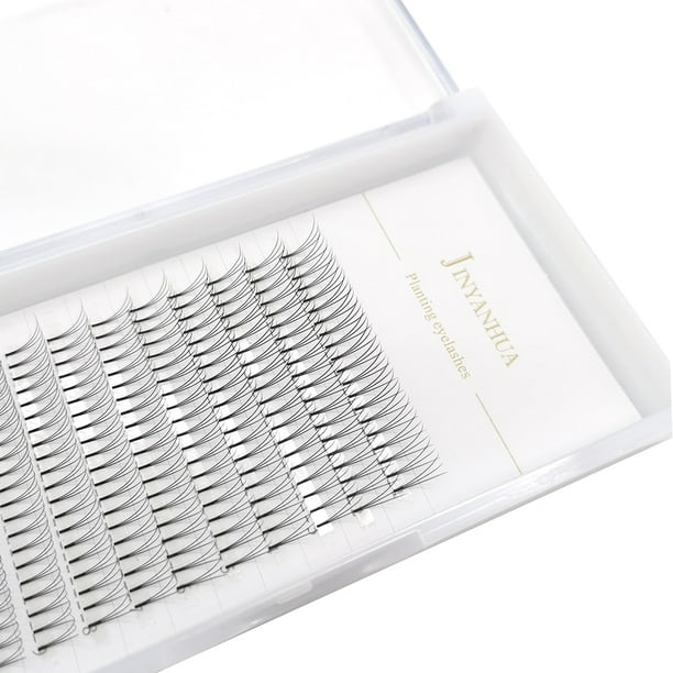 JINYANHUA 2d 3d pestañas de visón naturales suaves 3/12 filas ventiladores de volumen prefabricados hechos a mano extensión de pestañas maquillaje mujer pestañas postizas Tan Jianjun unisex