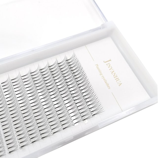 JINYANHUA 2d 3d pestañas de visón naturales suaves 3/12 filas ventiladores de volumen prefabricados hechos a mano extensión de pestañas maquillaje mujer pestañas postizas Tan Jianjun unisex