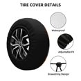 thumbnail image 2 of Pofeuu Palm Trees Print Spare Tire Wheel Cover for Car Truck SUV Camper Universal Fit Spare Tire Cover RV Spare Tire Covers-14 inch, 2 of 6