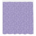thumbnail image 2 of Ambesonne Mushroom Shower Curtain, Sketch Mushrooms Artwork, 69"Wx70"L, Lavender Blue, 2 of 4