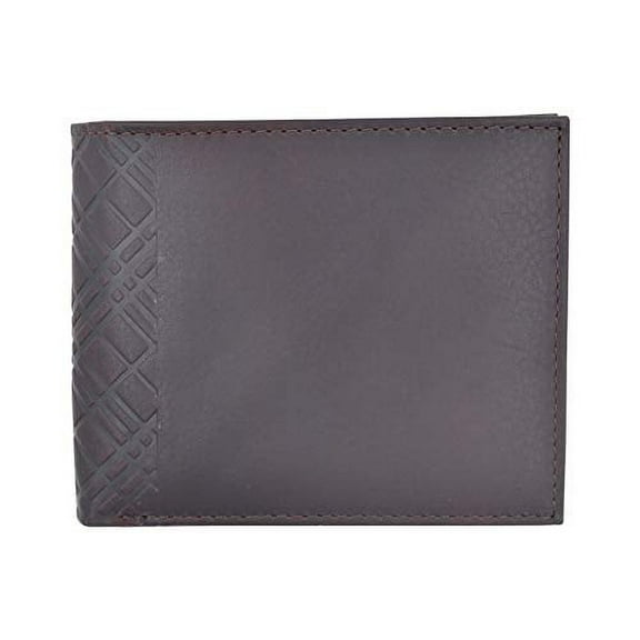 Men's Leather Wallet RFID Blocking Slim Bifold with 9 Credit Card Pockets & ID Window
