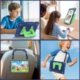 thumbnail image 3 of Fintie Case for Samsung Galaxy Tab A11+ Plus 2025/ A9+ Plus 11 Inch 2023, Fully-Body Rugged Heavy Duty Shockproof Protective Case with Kickstand & Shoulder Strap for Kids, Navy/Green, 3 of 9