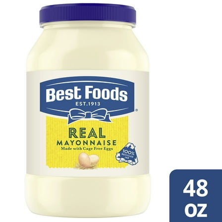 Best Foods Real Mayonnaise, Sandwich Spread Condiments, 48 fl oz Jar​