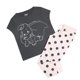 thumbnail image 1 of Dumbo - Set de Pijama Largo Boceto para Mujer (Gris, Rosa Claro), 1 of 6