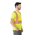 thumbnail image 4 of Hi Vis T-Shirt - Safety Shirt, ASNI Class 3 Segmented Reflective Safety T-Shirt-6685R-Yell-Lg, 4 of 8
