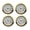Roman gold, variant on 4Pieces 55mm Diameter Quartzs Clock Head Inserts with Arabic or Roman Numerals for Clock Repair Part Replacement