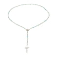 thumbnail image 1 of Collar de cuentas de rosario Ticfox cruzado de acrílico para mujeres y hombres, 1 of 14