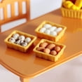 thumbnail image 4 of FELTECHELECTR 1 juego de miniadornos de huevo, simulación de cesta de huevos de cocina, mini decoración de escena de casa, 4 of 7