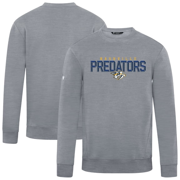 Men's Levelwear Gray Nashville Predators Zane Carve Pullover Sweatshirt