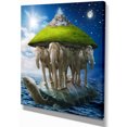 thumbnail image 2 of Giant Turtle Carrying Elephants - Abstract Canvas Art Print, 2 of 3