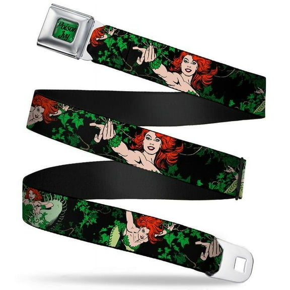 Seatbelt Belt - DC Comics - Poison Ivy V.5 Adj 24-38' Mesh New dci-wdc012