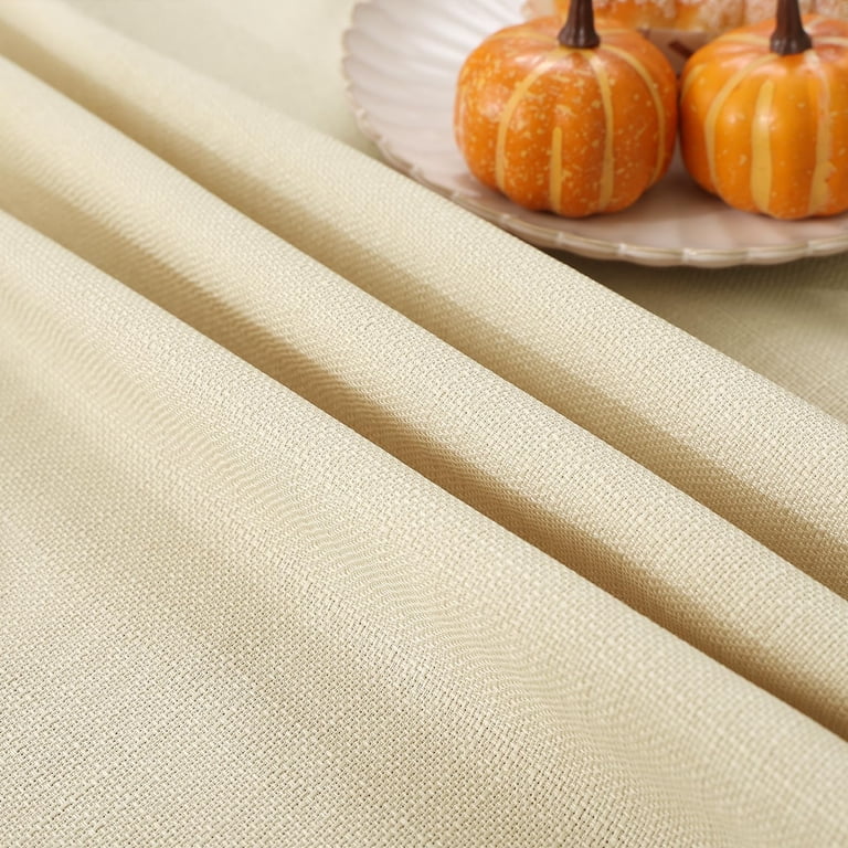 Smiry Linen Tablecloth, Waterproof Stain Resistant, 52x70 photo 7