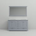 thumbnail image 5 of Tybee 60 in W x 22 in D Dark Grey Double Bath Vanity, Cultured Marble Top and 58 in Mirror, 5 of 10