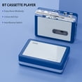 thumbnail image 3 of Wireless Cassette Tape Player with Bluetooth 4.2 Transmitter - Auto Reverse, Stereo Sound, 3.5mm AUX Port, 10m Range, Battery/USB Powered - Lightweight Portable Walkman for Headphones/Speakers, 3 of 6
