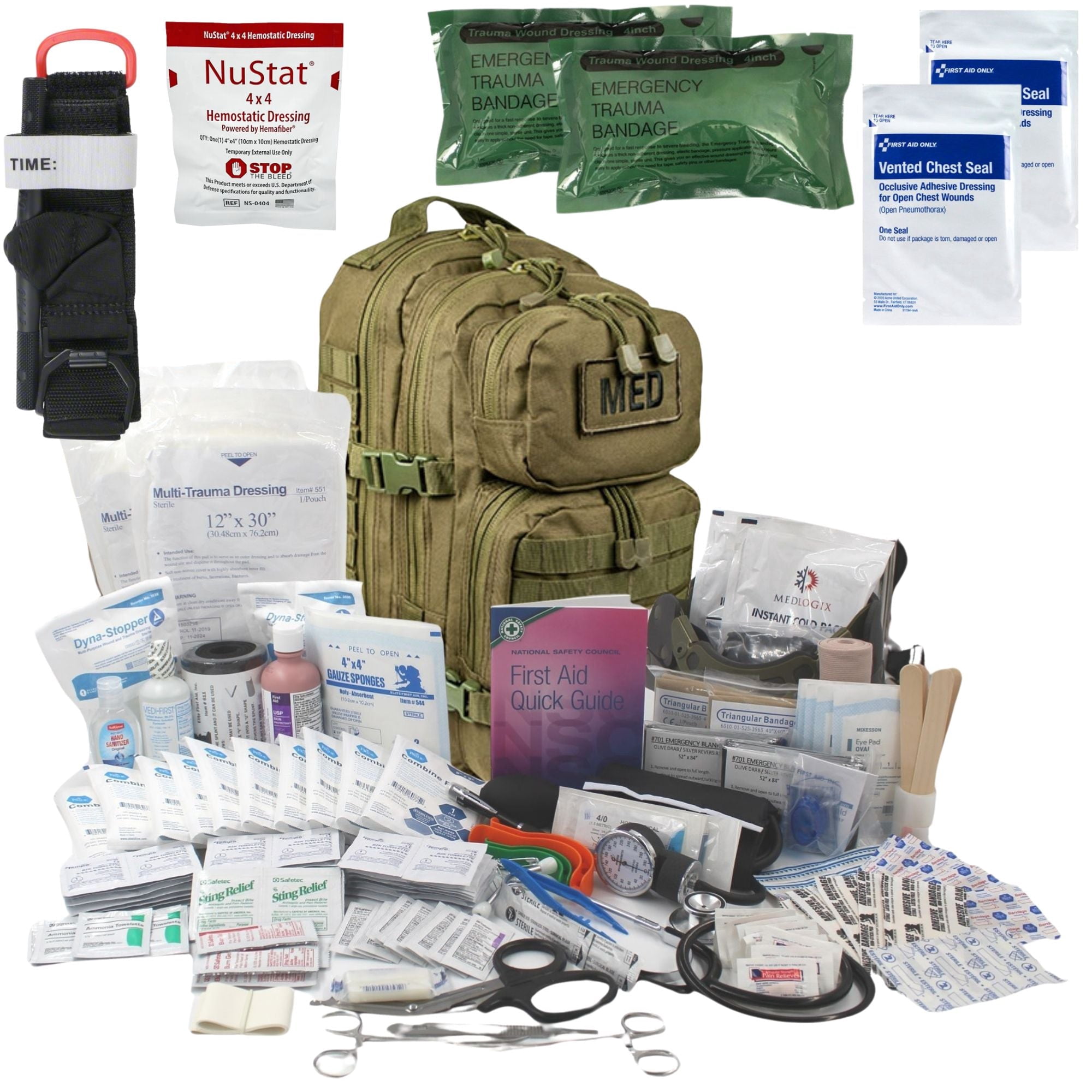Elite First Aid - Tactical Trauma Kit with Advanced Bleeding Control