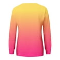 thumbnail image 4 of Jsaierl Women's Sweatshirts Funny Gradient Trendy Sweatshirts Crewneck Casual Sweater Tops Workout Long Sleeve Blouses Winter Saving, 4 of 5