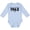 AE-Light Blue, variant on Inktastic Don't Let the Dream Die 1963 MLK Boys or Girls Long Sleeve Baby Bodysuit