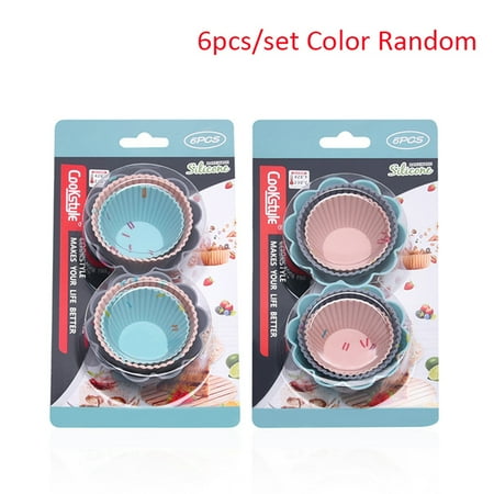 

6pcs/Set Silicone Cake Mold Muffin Cupcake Baking DIY Cake Tools Dishes Cup