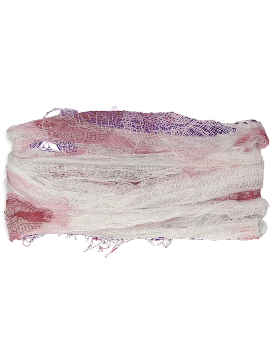24' Halloween Bloody Gauze Wrap Hospital Patient Costume Accessory