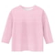 thumbnail image 5 of Blusa de poliéster para mujer, cuello redondo, manga 3/4, color liso, a la moda para niños, 5 of 5