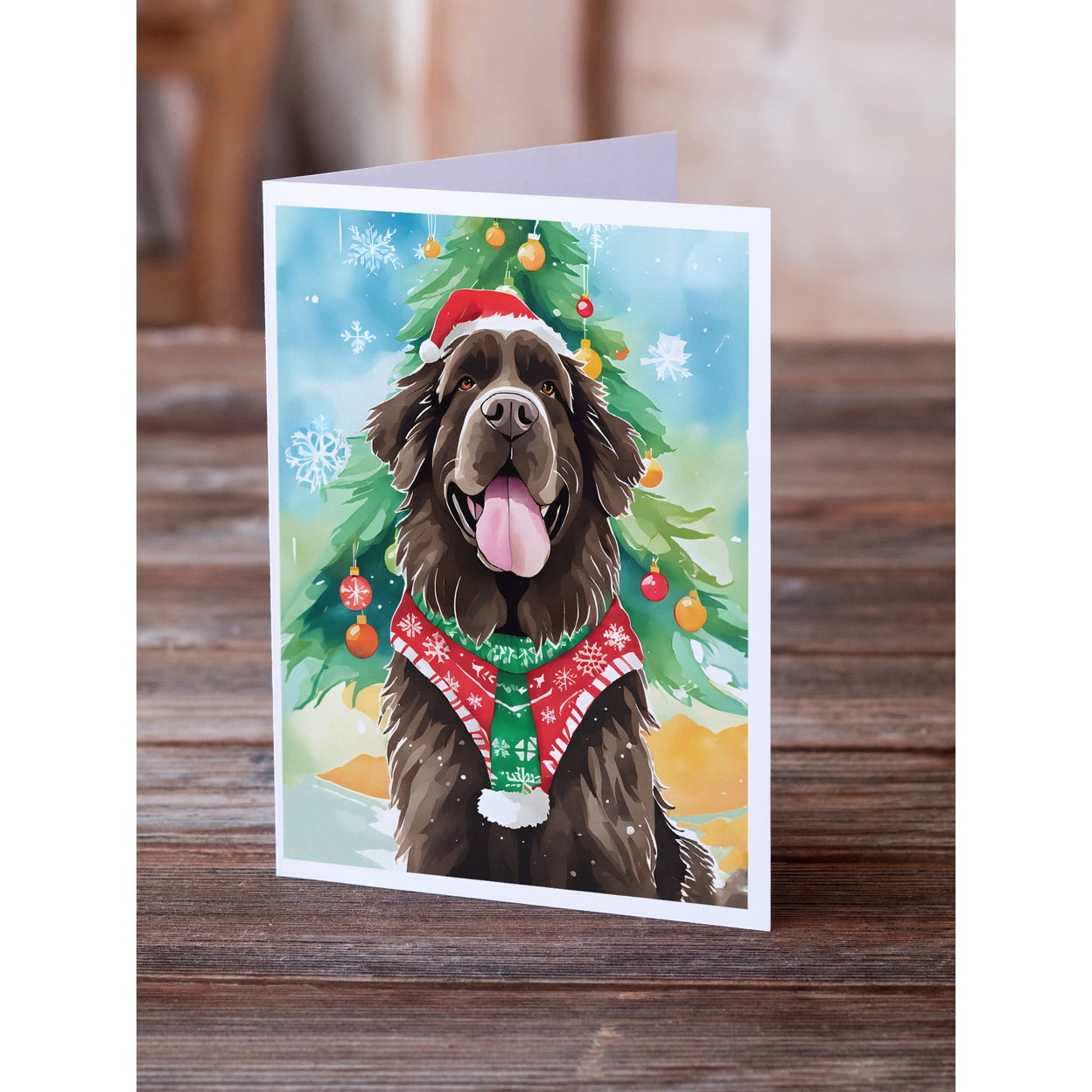 Newfoundland Christmas Greeting Cards Pack of 8 7 in x 5 in