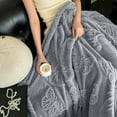 thumbnail image 6 of Steadline Butterfly Embossed Taffeta Throw Blanket - Premium Polyester Sofa Cover with Soft Fleece Texture for Living Room Bedroom - Comfortable Home Decor Upgrade, 6 of 6