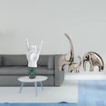 thumbnail image 2 of Estatua de elefantes con gesto de mano de roca, figuras de la familia, escultura creativa de la mano, adorno de cerámica, escultura animal coleccionab, 2 of 8
