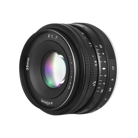 35mm F1.7 Large Aperture Manual Prime Fixed Lens for Sony E-Mount Digital Mirrorless Cameras NEX 3 NEX 3N NEX 5 NEX 5T NEX 5R NEX 6 7 A5000 A5100 A6000 A6100 A6300