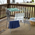 thumbnail image 5 of Household Essentials 5127 Collapsible Expandable Metal Clothes Drying Rack - Dry Wet Laundry Indoors - Satin Silver, 5 of 5