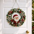 thumbnail image 5 of Christmas Santa Beaded Wreath DIY Kit, 2026 Complete Hand‑Beaded Front Door Wreath Craft Supplies, Festive Holiday Wall Hanging Decoration Set, 5 of 7