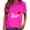 Hot Pink, variant on Womens Tee Shirts Romantic Rose Love Heart Printed T-Shirts Valentine'S Day Style Crew Neck Short Sleeve Breathable Loose Fit Soft Cotton Tee Shirt Tops Comfy Womens Clothing