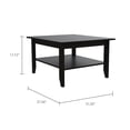 thumbnail image 5 of CoSoTower 4-Shelf 2-Piece Living Room Set, Coffee Table and Bar Cabinet Black and Espresso, 5 of 7