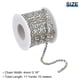 thumbnail image 2 of 11 Yardas Cristal Imitación Diamante Cadena 4mm Cosido Cerrar Garra Cadena Adorno para Bricolaje Joyería Ropa Bolsos Zapatos Decoración Plata Inferior Parte AB Color, 2 of 7