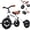 white, variant on 3-in-1 Foldable Tricycle and Balance Bike for Toddlers 2 to 5 Years, Tricycle for 2 Years with Adjustable Handlebar and Seat, Tricycles for 3-5 Years with DIY Plate, White