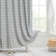 thumbnail image 1 of Shower curtain jacquard linen waterproof and mildew-proof shower curtain bathroom curtain large plaid gray 180*200 (12 hooks included), 1 of 1