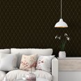 thumbnail image 4 of CHIHUT Dark Green and Gold Wallpaper Geometric Peel and Stick Wallpaper 17.7"x100" Self Adhesive Modern Wallpaper Removable Black Textured Contact Paper for Walls Cabinets Furniture Art Vinyl Film, 4 of 9