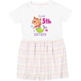 thumbnail image 3 of Inktastic It's My 5th Birthday with Cute Cat Mermaid Girls Toddler Dress, 3 of 5