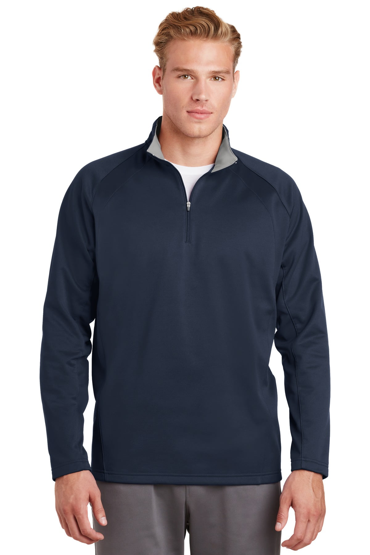 Mens 1/2 Zip Pullover Sweater Polar Microfleece Open Bottom Jacket XS-2X 3XL 4XL 