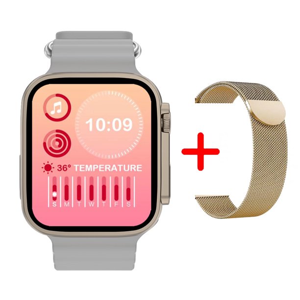 Wathc 8 Ultra Max 2.08 pulgadas 49 mm Voz AI 120HZ Llamada Bluetooth NFC Frecuencia cardíaca Inalámbrico SOS Sports SmartWatch S8 Serie 8 Deng Xun unisex