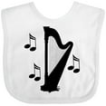 thumbnail image 3 of Inktastic Harp Silhouette Music Gift Boys or Girls Baby Bib, 3 of 4