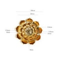 thumbnail image 3 of Quemador de Incienso Colco Soporte de Varilla de Loto Dorado 6 Agujeros, 3 of 8