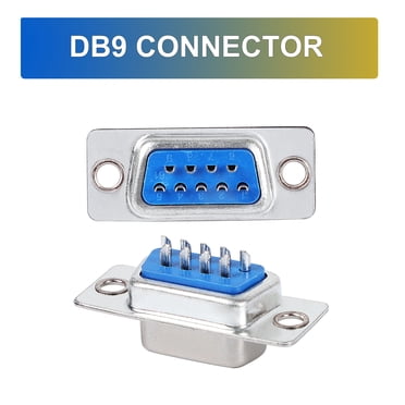 Uxcell 20Pcs DB9 Male Solder Connectors - 9 Pin D-Sub Gold Plated RS232 Serial Adapters