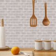 thumbnail image 4 of Kitchen Tile Stickers, 12 Pieces Self Adhesive Tile Sticker Waterproof PVC Tile Stickers Self Adhesive Wall Tile Stickers for Bathroom and Kitchen, 4 of 4