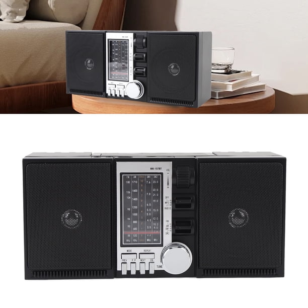 Radio Portátil, AM Radios SW Recargable De Batería De 2400 MAh Operada Con Altavoz Bluetooth, Radio De Onda Corta Para Viajes Al Aire Libre En Casa