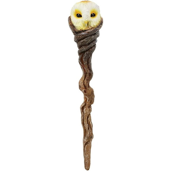 EbrosWise Owl of Artemis Cosplay Wand 9.5" Tall Accessory Fantasy Decor