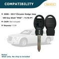 thumbnail image 3 of AKS KEYS New Transponder Key Shell Case POD Y170 Fit For Chrys Uncut Blade Y159, 3 of 4