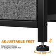 thumbnail image 3 of REAHOME Vertical Narrow Metal Tower Dresser w/ 5 Fabric Drawers, Light Grey, 3 of 8